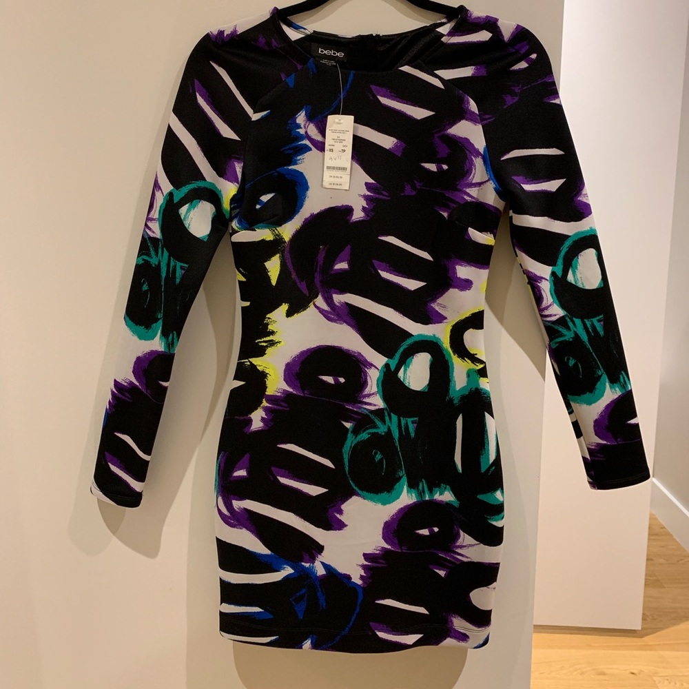 NWT Bebe long sleeve dress